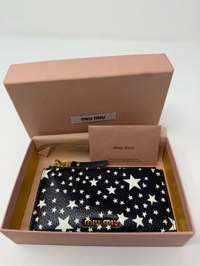 MUI MUI 2020 Star Wallet Card Holder